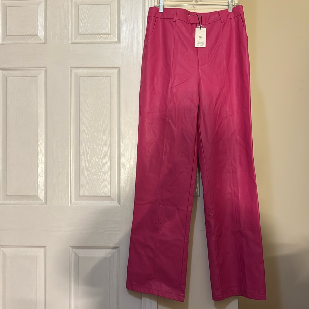 SLA faux leather pants